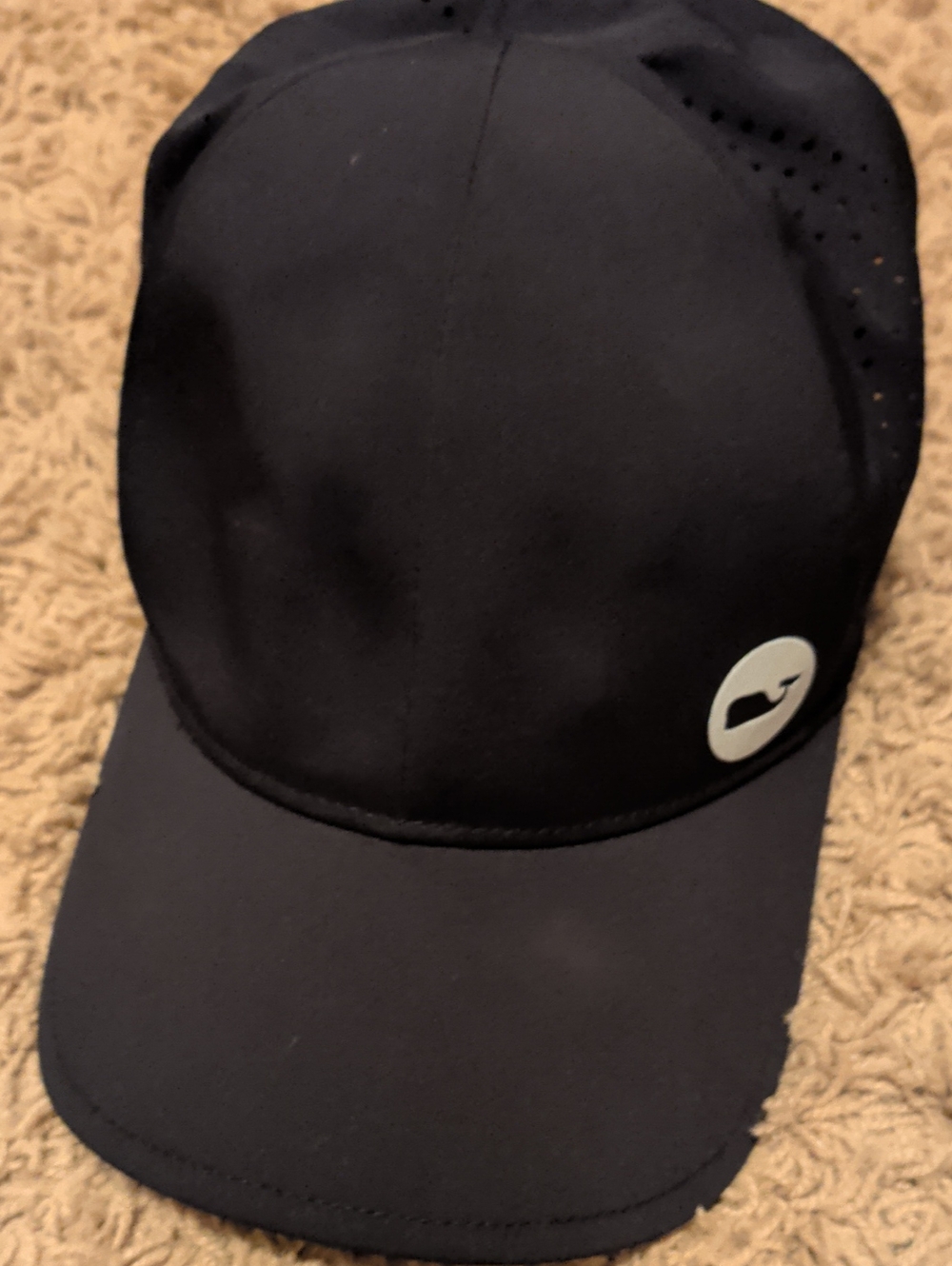 Vineyard Vines Black Performance Baseball Cap - Black